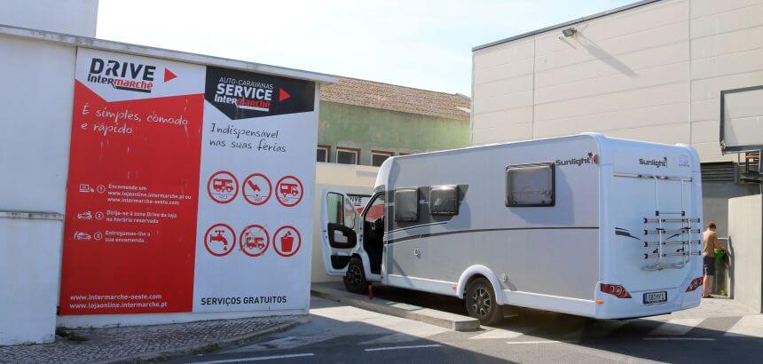 Camper Service Point vom Intermarché in Peniche_Portugal Camper Service Point vom Intermarché in Peniche_Portugal