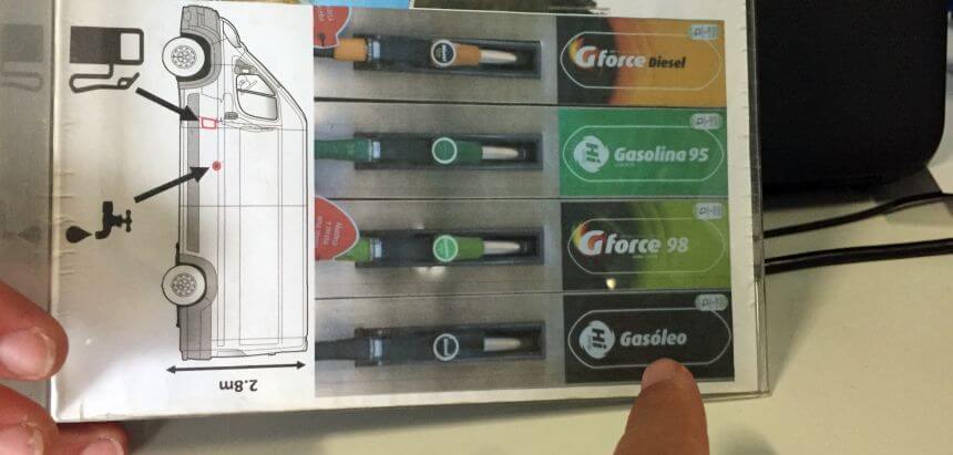 Camper mieten in Portugal Tanken_Gasóleo und Gasolina Camper mieten in Portugal Tanken_Gasóleo und Gasolina