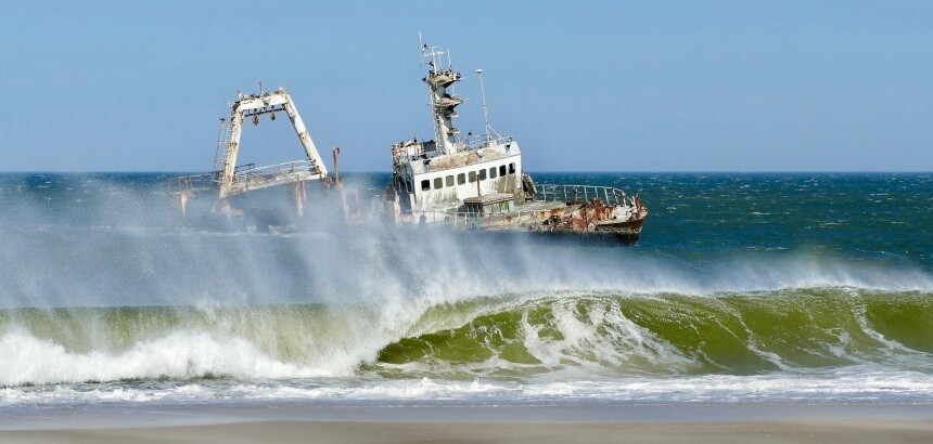 In Namibia surfen