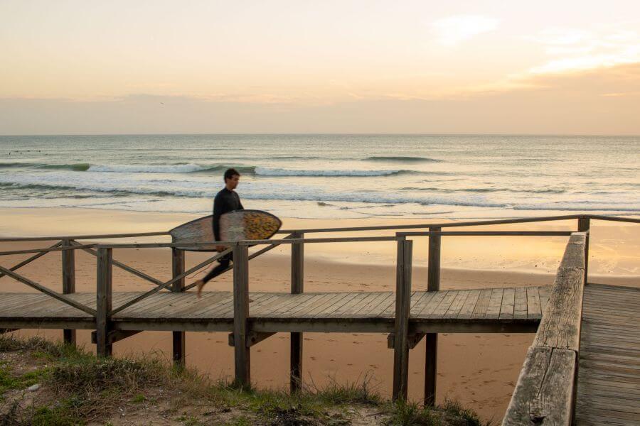 Sonnenuntergang am Surfspot von El Palmar