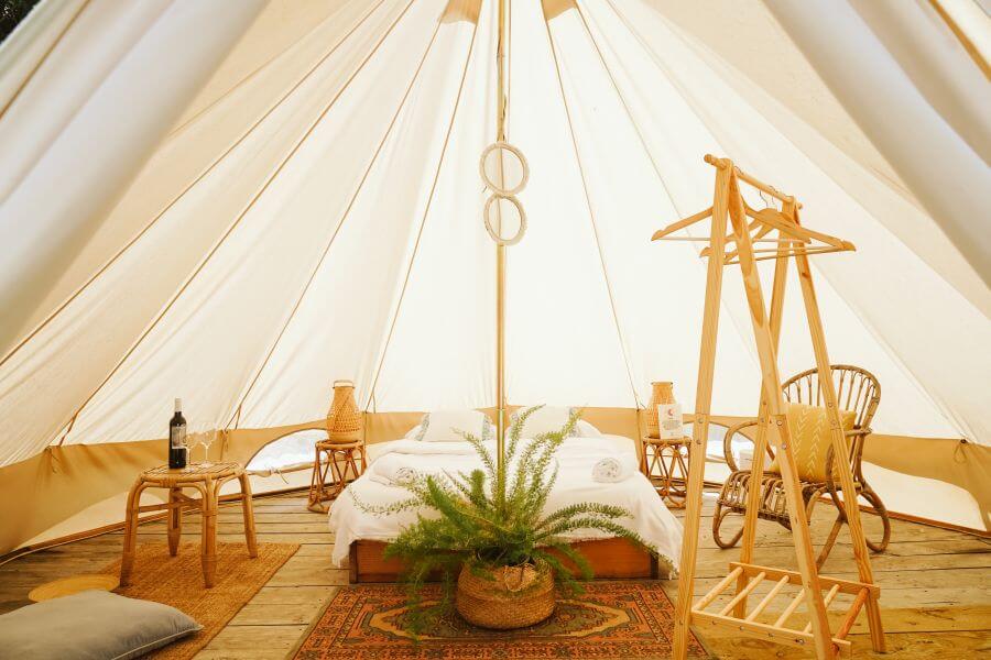 Glamping Zelt bei Dreamsea Spanien Surfcamp in Kantabrien Glamping Zelt bei Dreamsea Spanien Surfcamp in Kantabrien